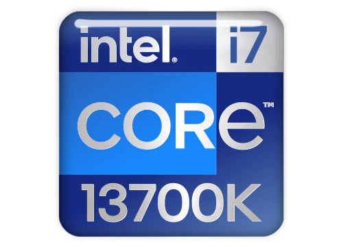 Image of the Intel Core i7-13700K high-performance desktop CPU used in its specifications sheet.