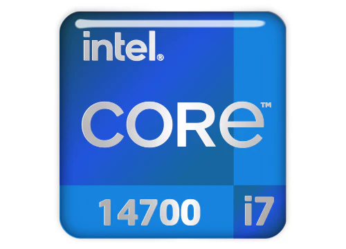 Image of the Intel Core i7-14700 high-end desktop CPU used in its specifications sheet.