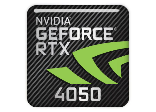 Image of the NVIDIA GeForce RTX 4050 Max-Q power-efficient laptop GPU used in its specifications sheet.